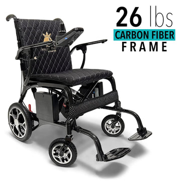 Phoenix Carbon Fiber Electric Wheelchair: Lightweight, Long-Range, Airline Approved